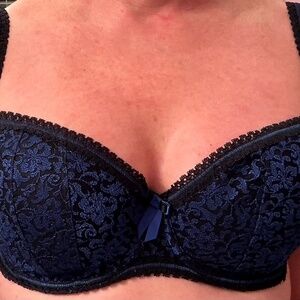 Fauve by Fantasie Padded Bra - Blue/Black 34FF